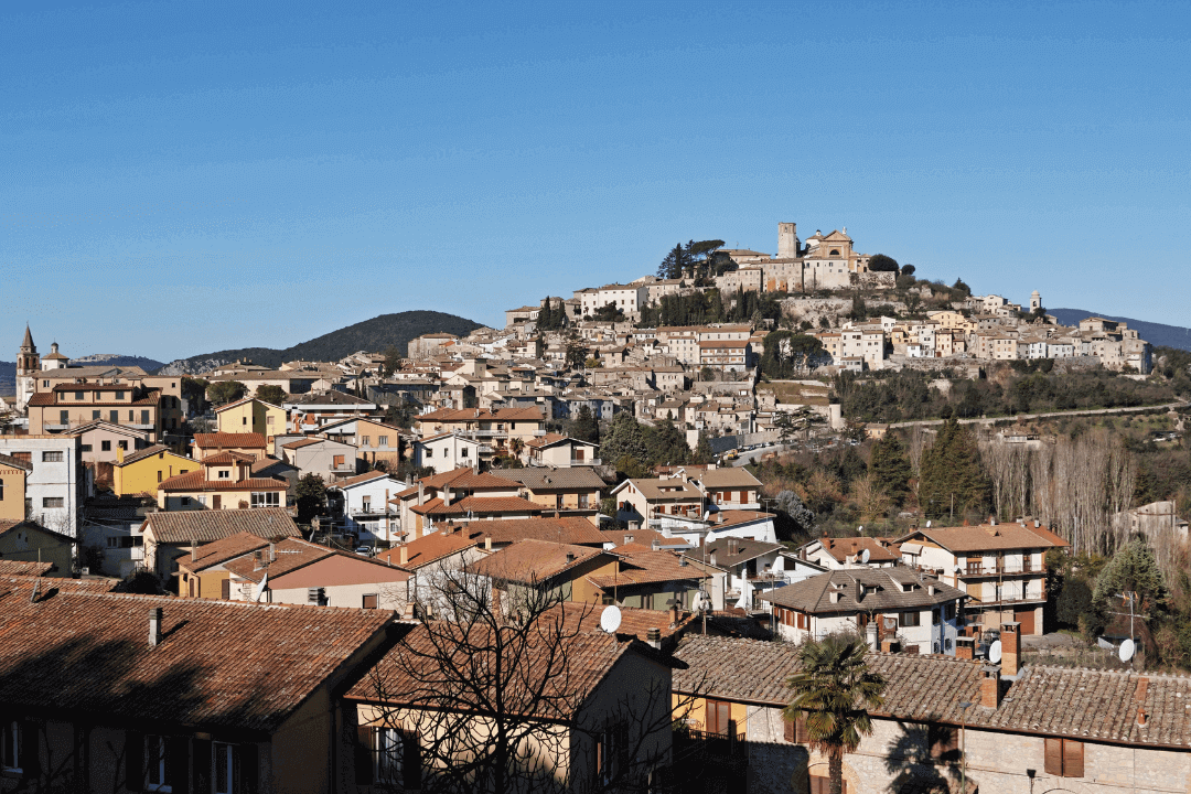 Amelia vista panoramica della città